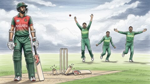 Bangladesh All Out for 278 Against Pakistan in Second Test