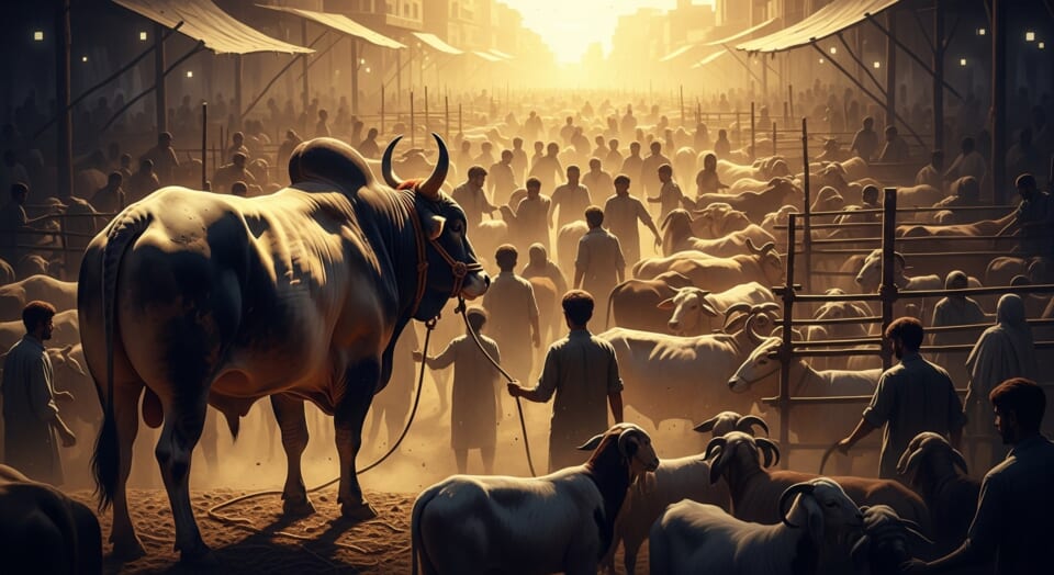Cattle markets see skyrocketing prices and heavy crowds ahead of Eid
