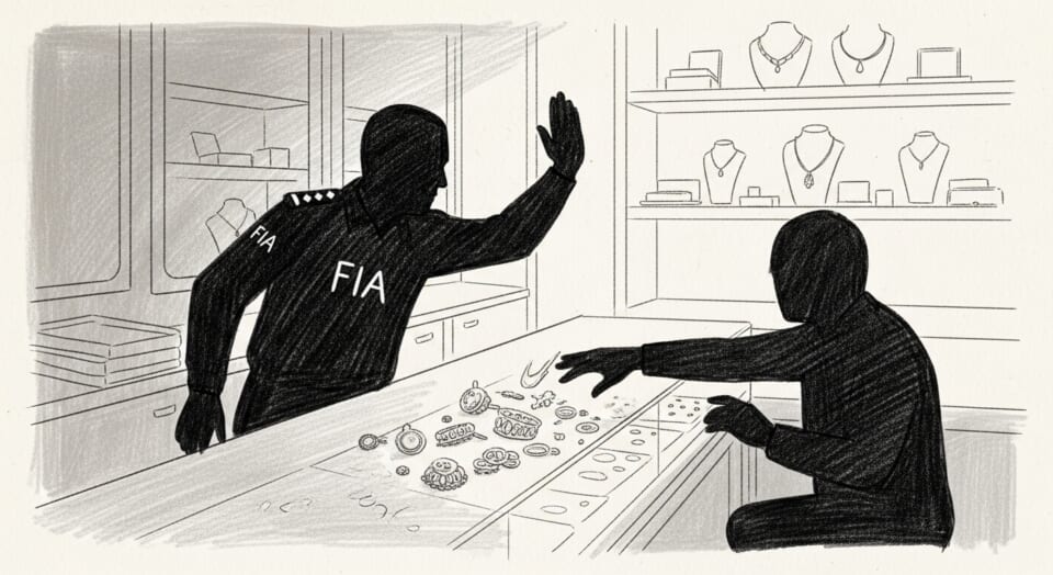 FIA raids Karachi jewelry shop; trader alleges assault