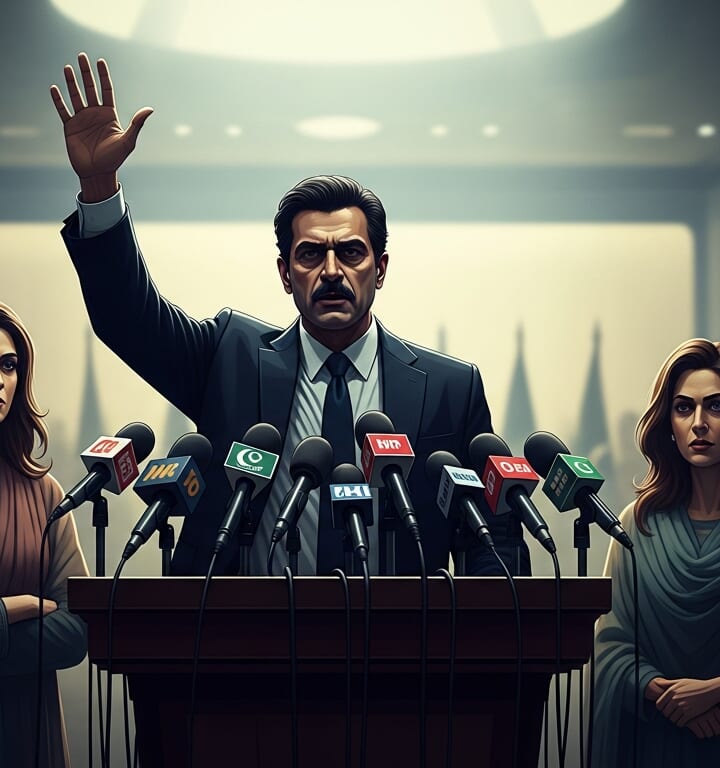 KP CM Sohail Afridi issues warning in press conference with Imran Khan’s sisters