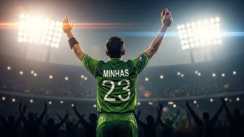 Minhas’s debut five-for guides Pakistan to victory in 1,000th ODI