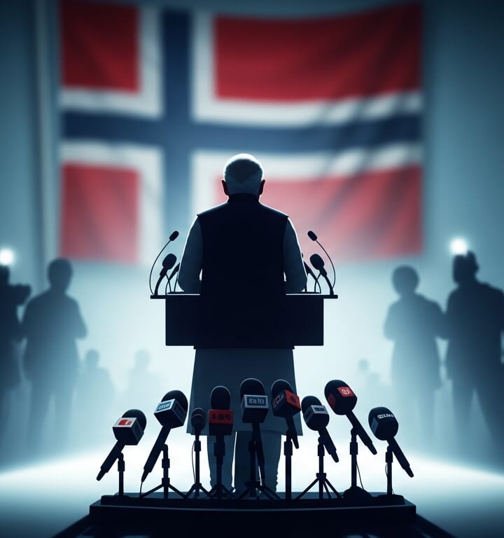 Narendra Modi faces tough questions during Norway press conference