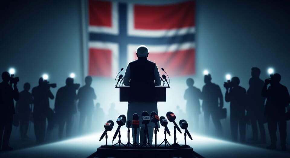Narendra Modi faces tough questions during Norway press conference