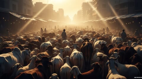 Eid-ul-Adha Preparations and Cattle Market Activity