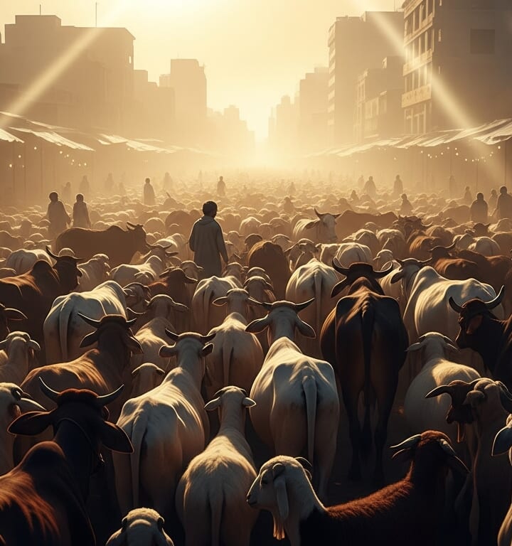 Eid-ul-Adha Preparations and Cattle Market Activity