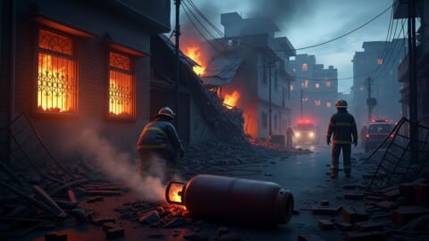 Gas Cylinder Explosion in Islamabad Residential Area