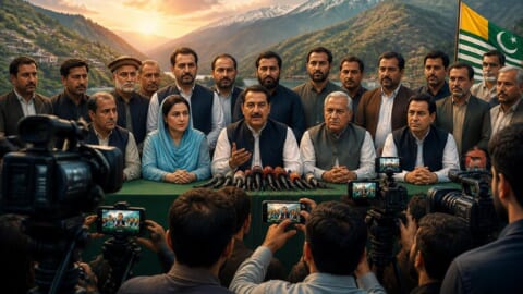AJK Political Leaders Hold Live Press Conference