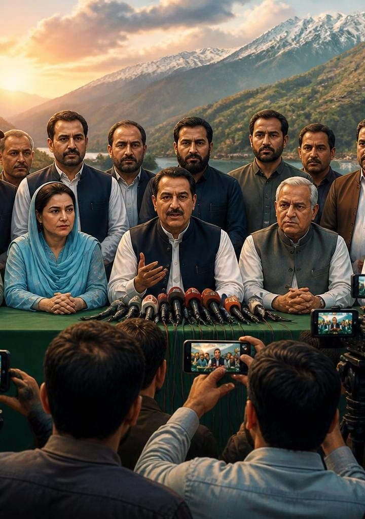 AJK Political Leaders Hold Live Press Conference