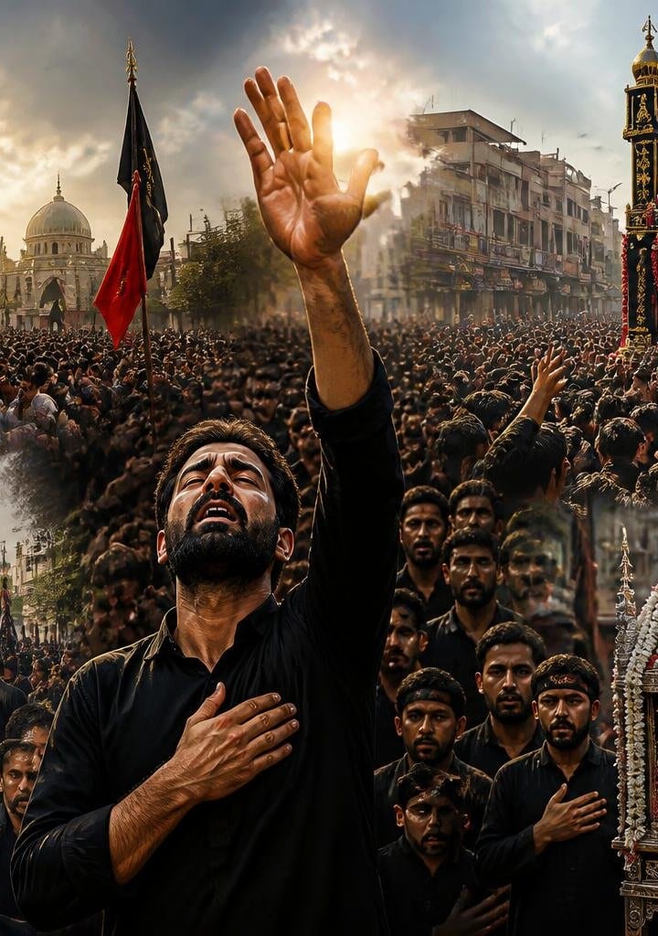 Ashura processions underway in Karachi, Sahiwal, Muzaffargarh and Jhang