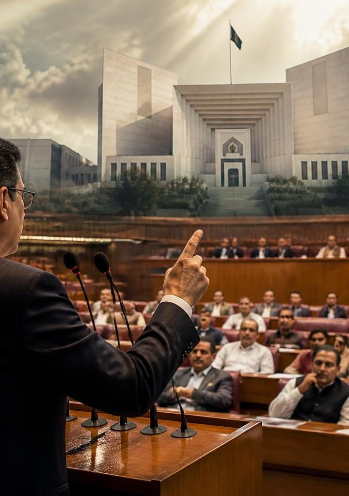 CHAIRMAN PTI Barrister Gohar Makes Big Announcement in National Assembly