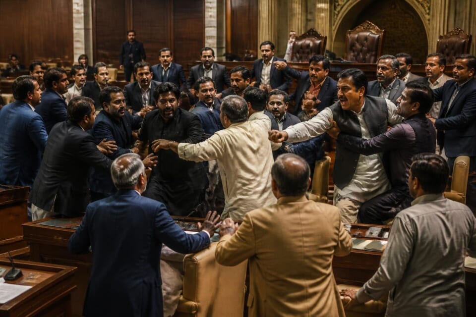 Chaos Erupts in Sindh Assembly as PPP and MQM Leaders Clash