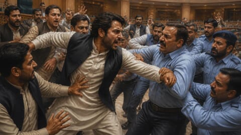 Clash Erupts Between PTI Worker and Staff in KP Assembly