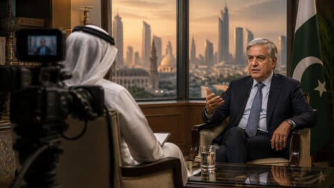 Deputy Prime Minister Ishaq Dar Gives Interview to Arab Media