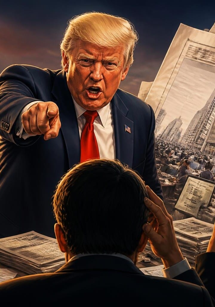 Donald Trump criticizes The New York Times and analysts.