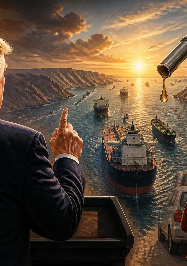 Donald Trump’s Hormuz Strait Claim Sparks Petrol Price Hopes