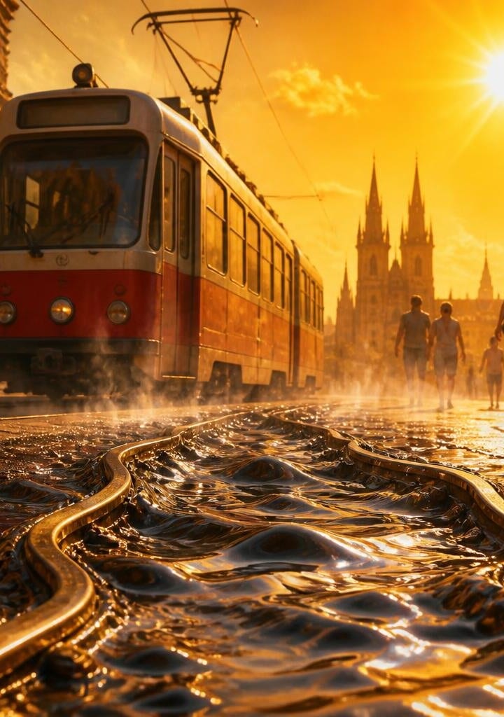 Extreme Heatwave Hits Europe, Melts Tram Tracks in Germany