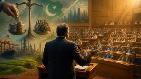 Finance Minister addresses assembly on economic policy, tax reform.