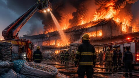 Fire Breaks Out at Plastic Factory in Karachi