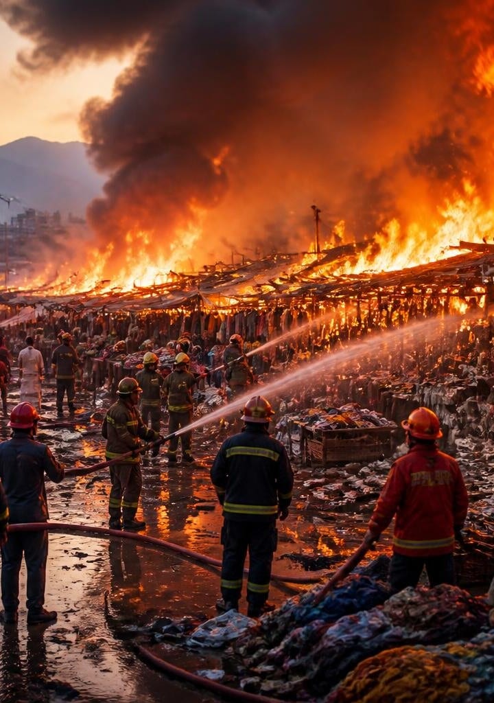 Fire Reported at Islamabad Sunday Market