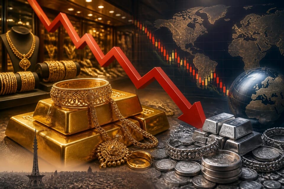 Gold and Silver Prices Decline in Local and International Markets