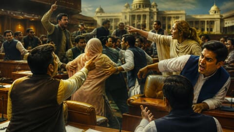 Heated Assembly Session and Huge Fight Erupts in Punjab Assembly