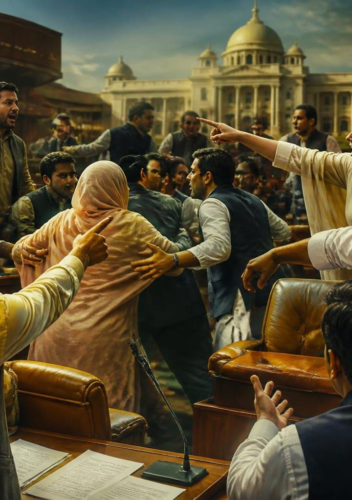 Heated Assembly Session and Huge Fight Erupts in Punjab Assembly