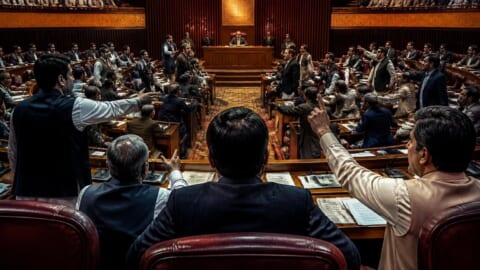 Heated debate in National Assembly over demands for grants.