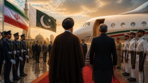 Iranian President arrives in Pakistan for key bilateral talks.