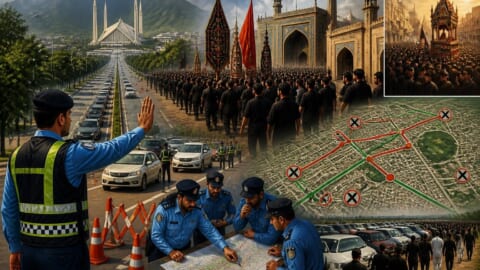 Islamabad Police Announce Traffic Plan for 9th Muharram Procession