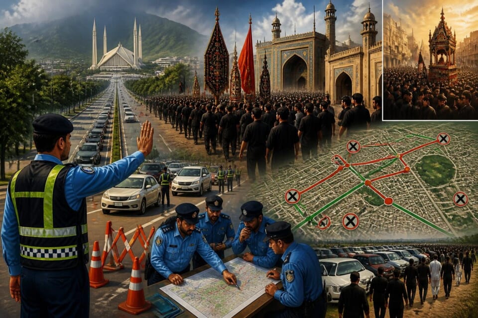 Islamabad Police Announce Traffic Plan for 9th Muharram Procession