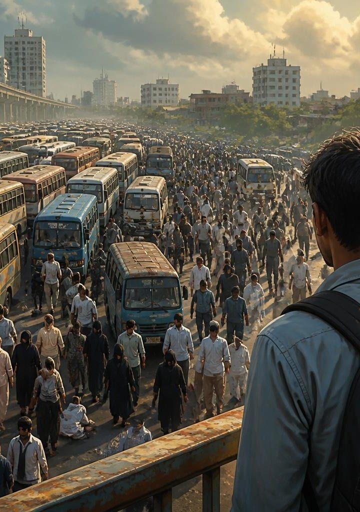 Karachi transport strike enters third day amid deadlock.