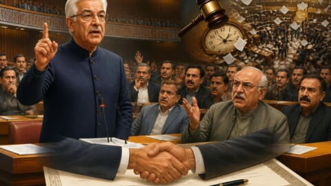 Khawaja Asif Urges Opposition to Sign Charter of Democracy in NA Speech