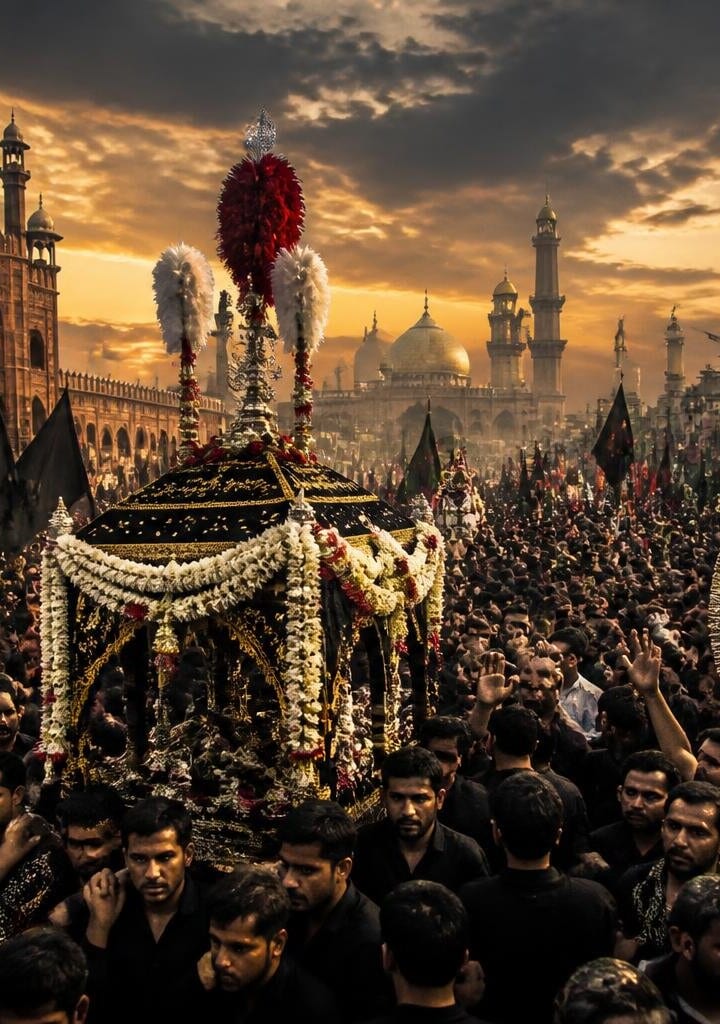 Main Ashura Procession Underway in Lahore