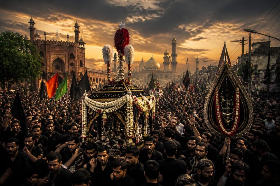 Main Ashura Procession Underway in Lahore