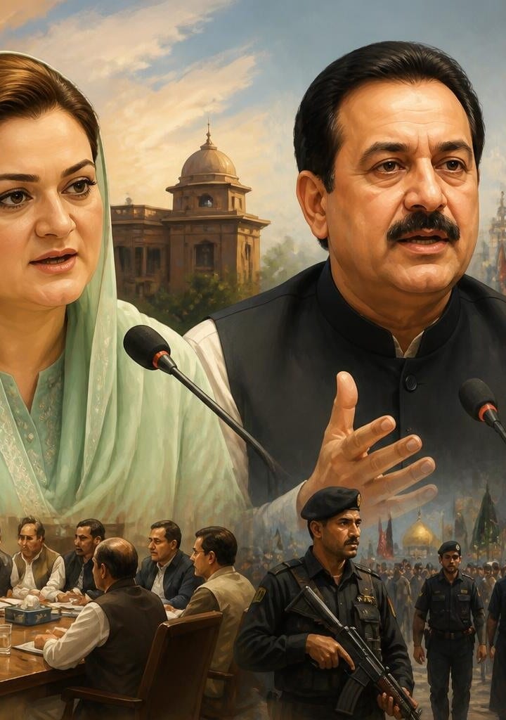 Maryam Aurangzeb Praises Punjab Leadership; Rana Tanveer Commends Ashura Security