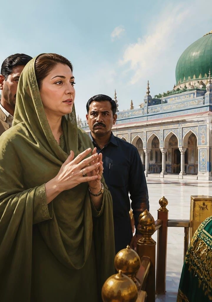 Maryam Aurangzeb Visits Bibi Pak Daman Shrine