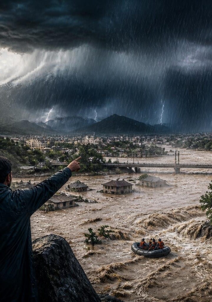 Met Office predicts heavy rainfall across Pakistan, flood alert issued.