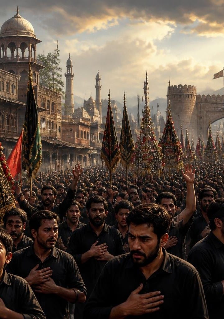 More than 12 Ashura processions held in Peshawar