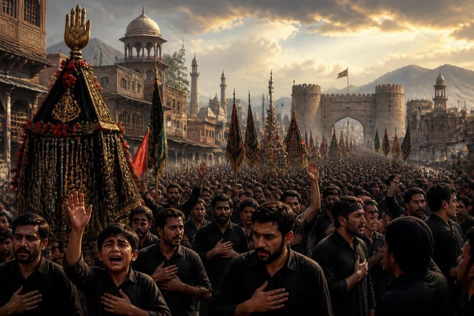 More than 12 Ashura processions held in Peshawar