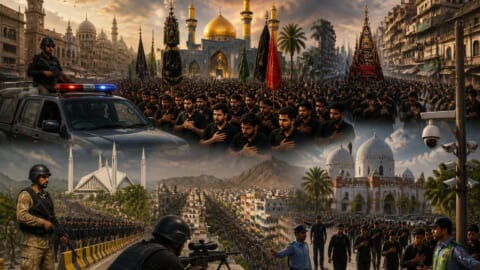 Mourning Processions Held Across Pakistan for Muharram 9 Amid Tight Security