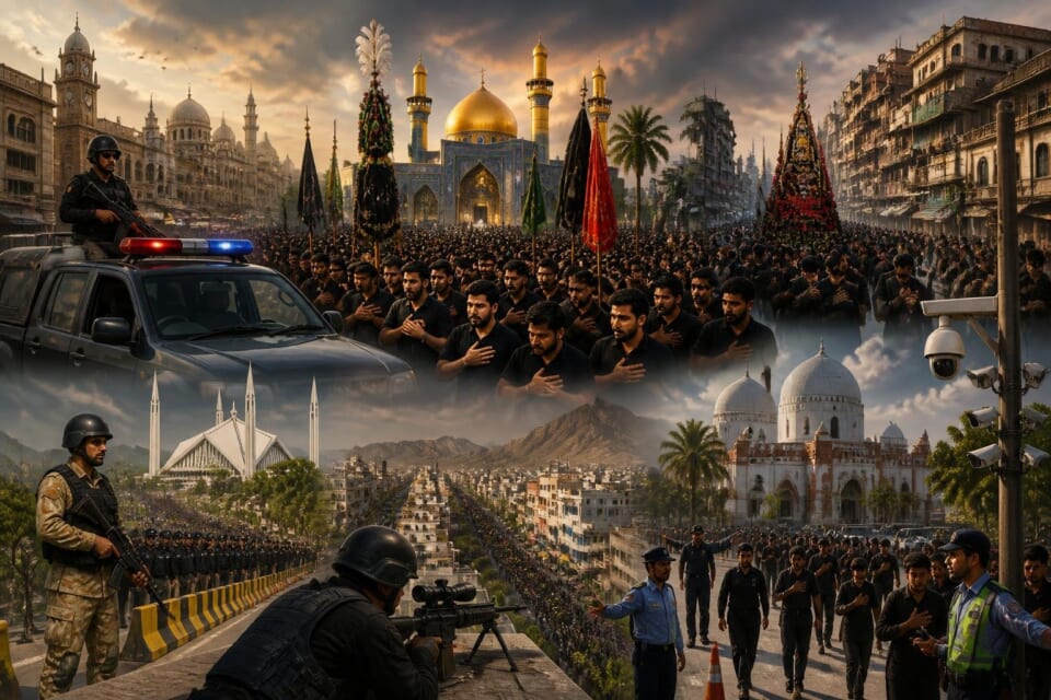 Mourning Processions Held Across Pakistan for Muharram 9 Amid Tight Security