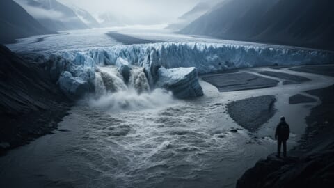NDMA Issues Alert as Hispar Hopper Glacier Melt Swells River