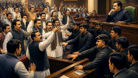 Opposition Protests in Punjab Assembly After Security Called In