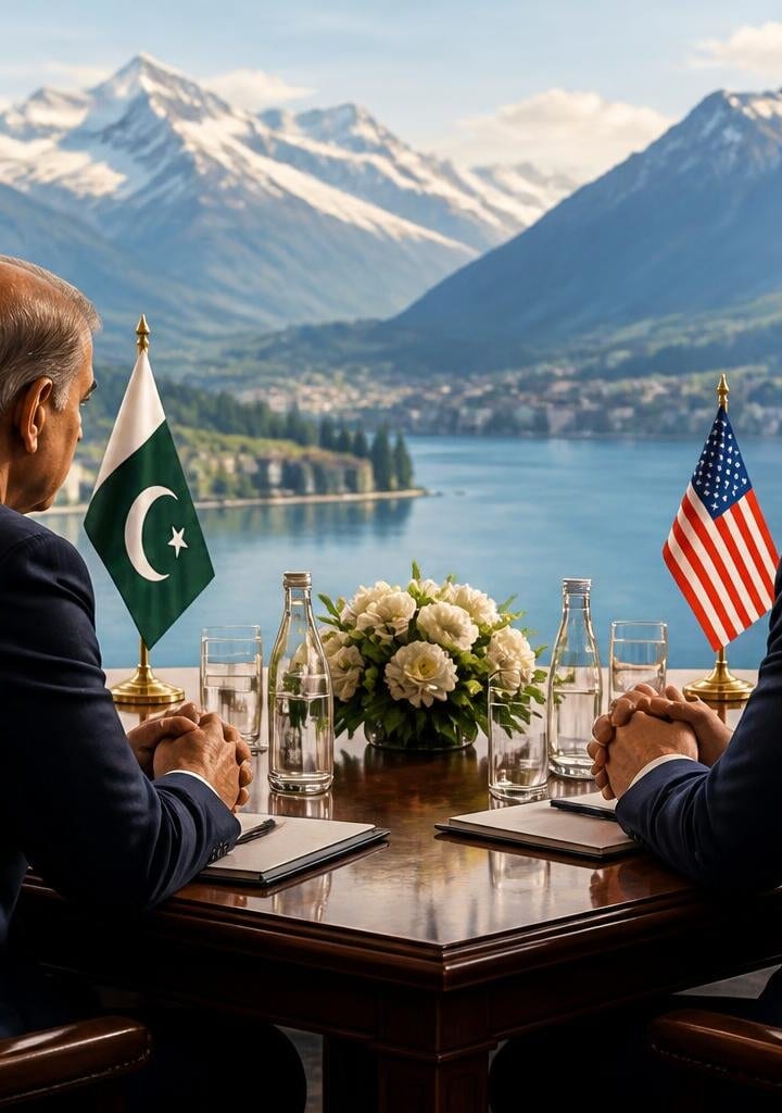 Pakistani Leadership Meets US VP JD Vance in Switzerland