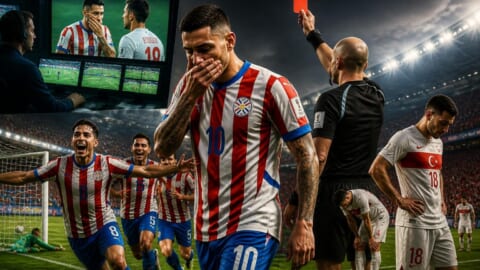 Paraguay’s Almiron Makes History with Red Card Under New FIFA Rule