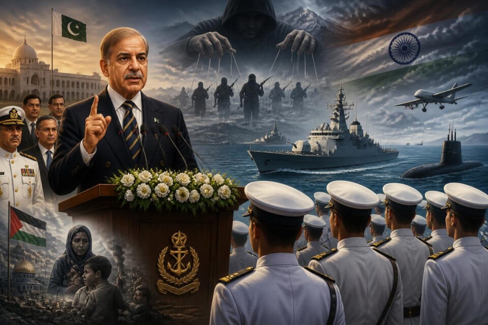 PM Shehbaz Accuses India of Covert Tactics During Karachi Visit