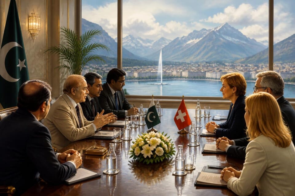 PM Shehbaz Sharif meets Swiss Vice President for high-level diplomatic talks.