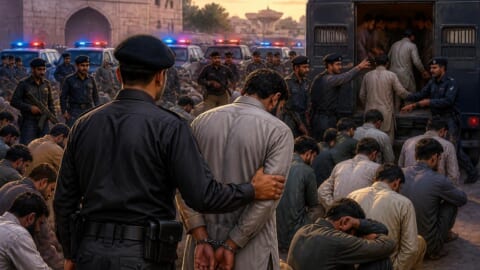 Police Arrest 100 in Sargodha Incident