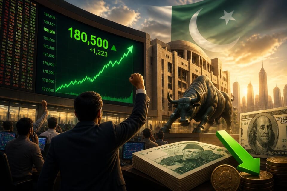 PSX Starts Week Bullish, KSE-100 Index Surges Past 180,000
