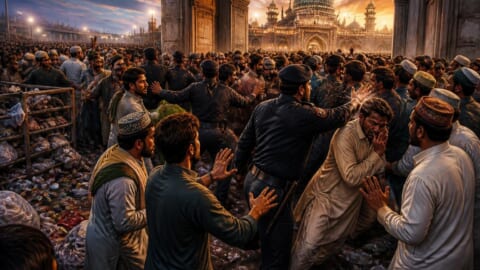 Public Outrage Over Poor Arrangements at Baba Farid Urs, Police Accused of Slapping Devotees